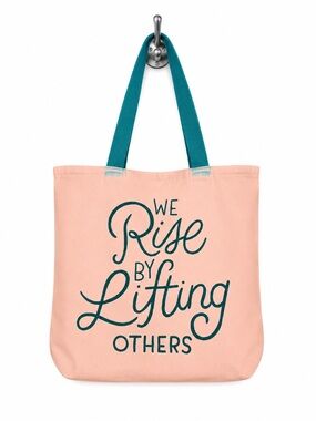 Canvas Tote Bag “we rise by lifting others”